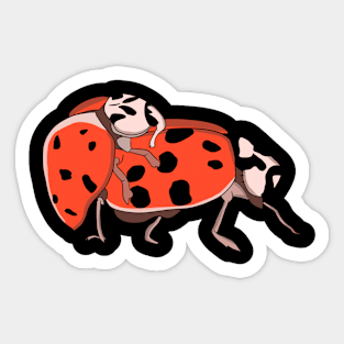 Ladybugs Mating Sticker